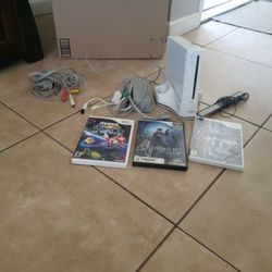 Wii With 3 Games