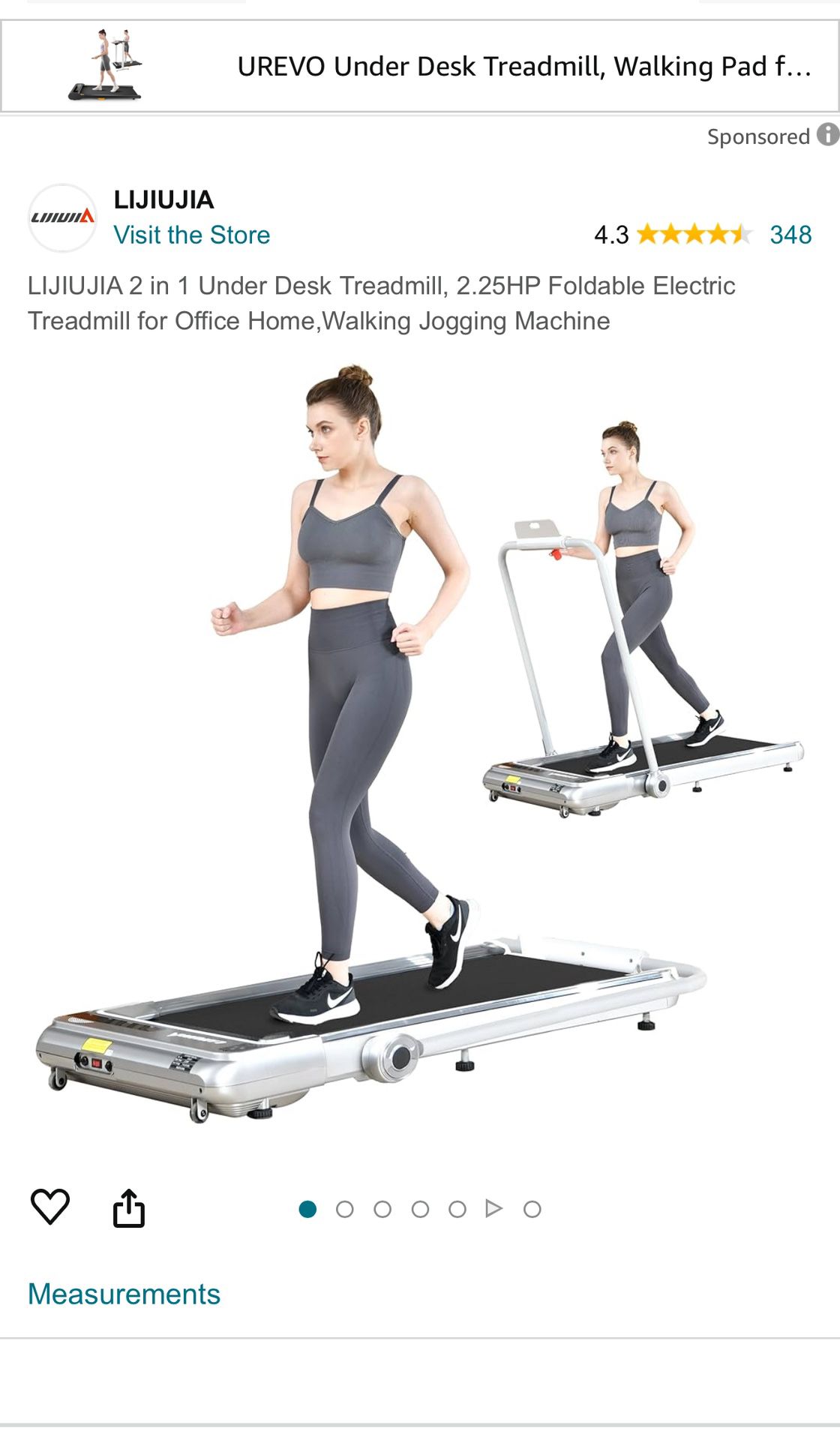 2 And 1 Treadmill (Delivery Available)