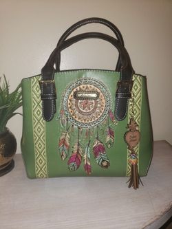 EMBOSSED HANDBAG Dream catcher 