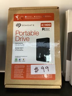 Seagate 4TB Portable External Hard Drive