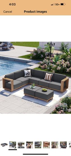 New, 8 Pieces Outdoor Patio Set ( Already Assembled