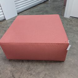 Ethan Allen Atlantic Highland Upholstered Square Ottoman