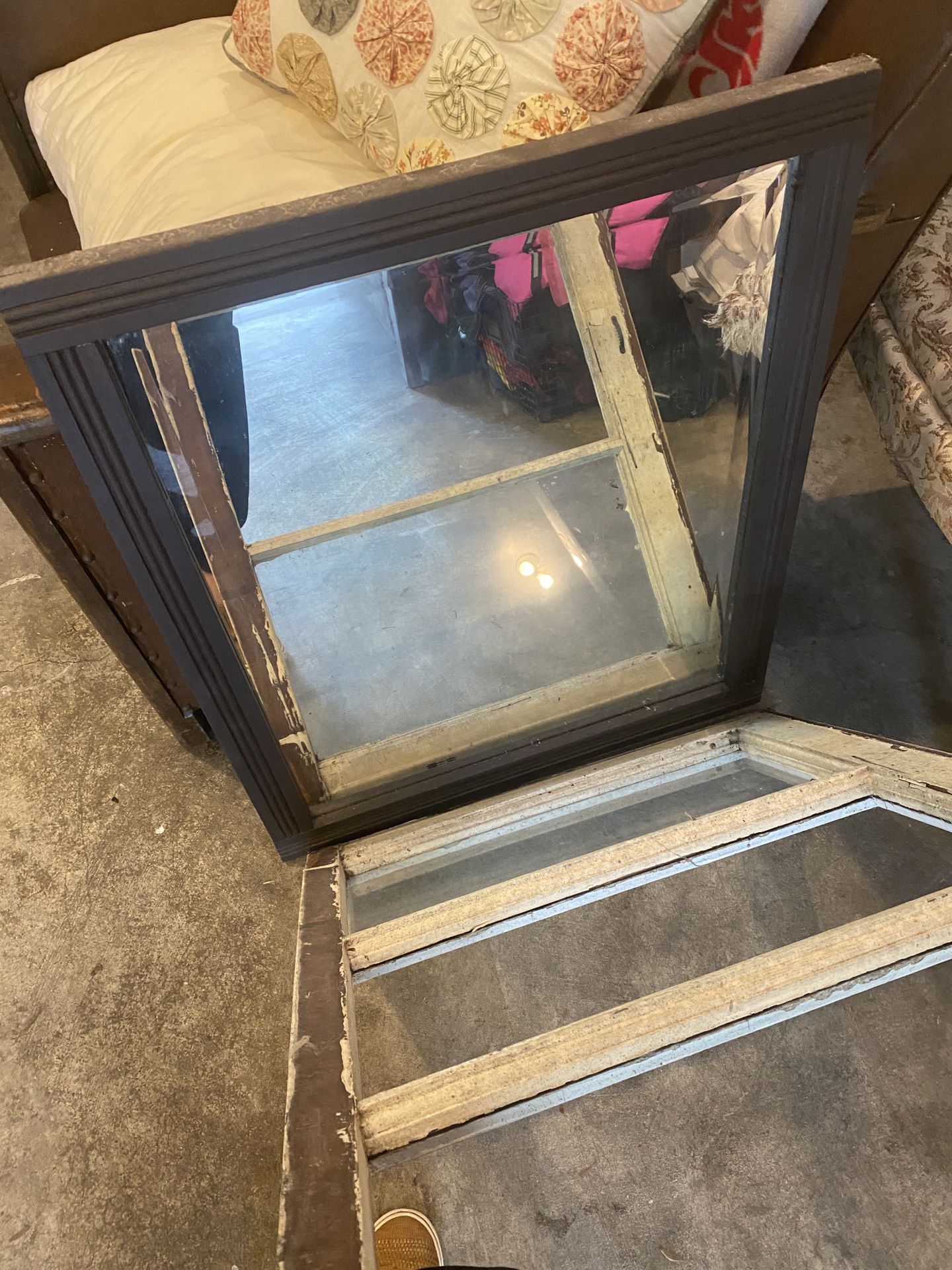 Mission Style Antique Mirror
