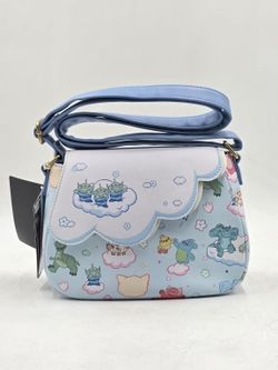Loungefly Soft Tag Pixar Clouds Characters Shoulder Crossbody Purse 