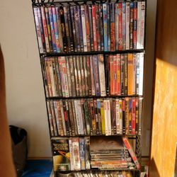 DVD MOVIES with Shelf or 6 DVD'S for $25