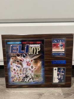 Eli Manning Giants Plaque