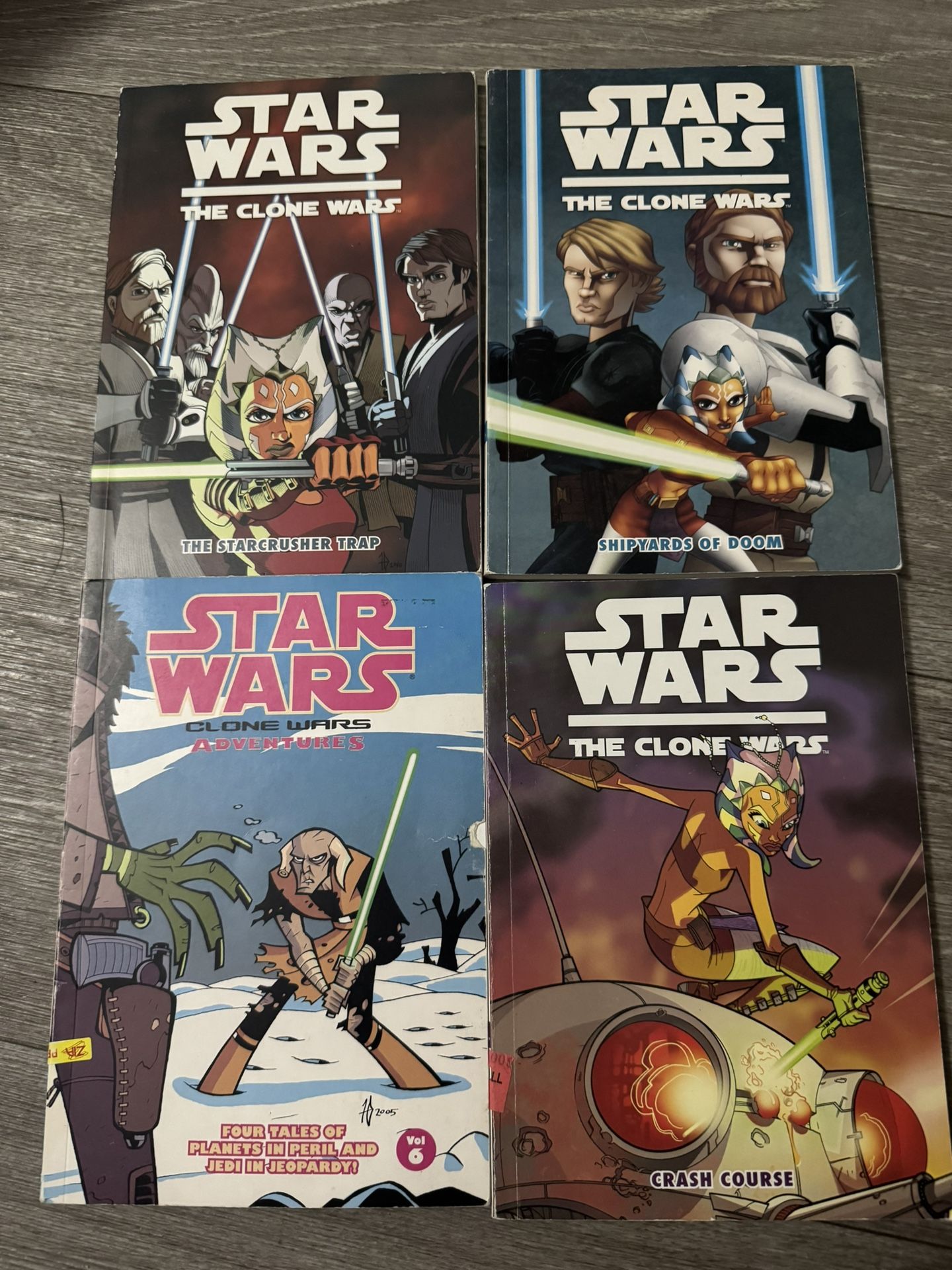 Star Wars The Clone Wars Book Lot