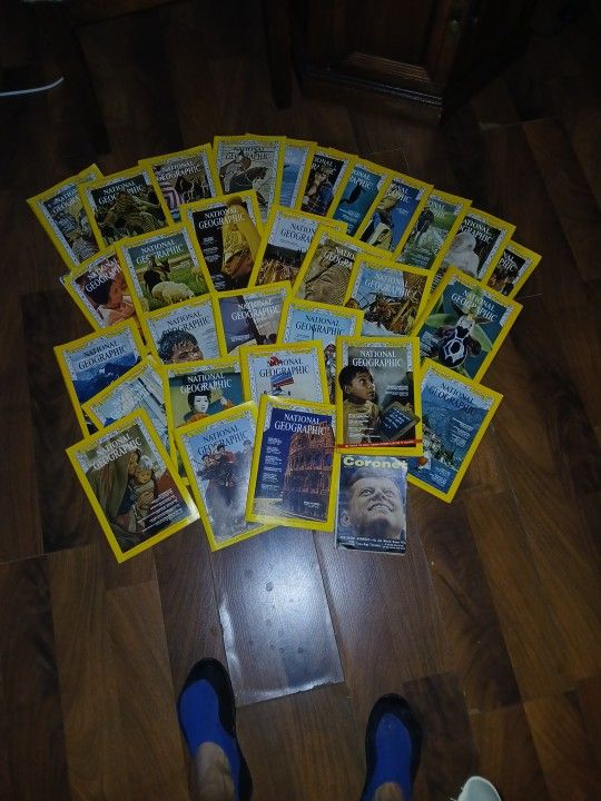 Nineteen sixty five through seventy nineteseventy two national geographic magazines