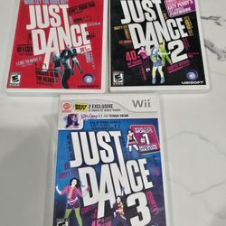 Just Dance 1,2,&3