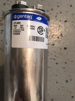 Pack of two GE Gentry Capacitor 370 Volt, 27L880 and 27L566