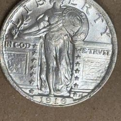 7 Standing Liberty Quarters! All XF/AU Condition!
