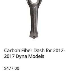 Dyna Carbon Fiber Dash Cover 