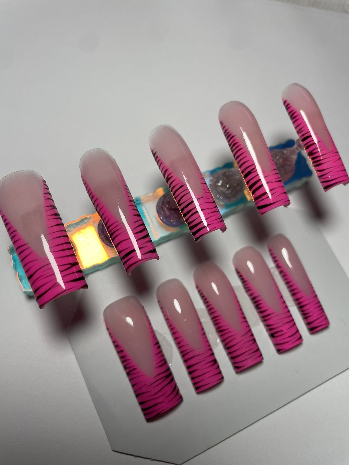 Zebra Acrylic Press Ons
