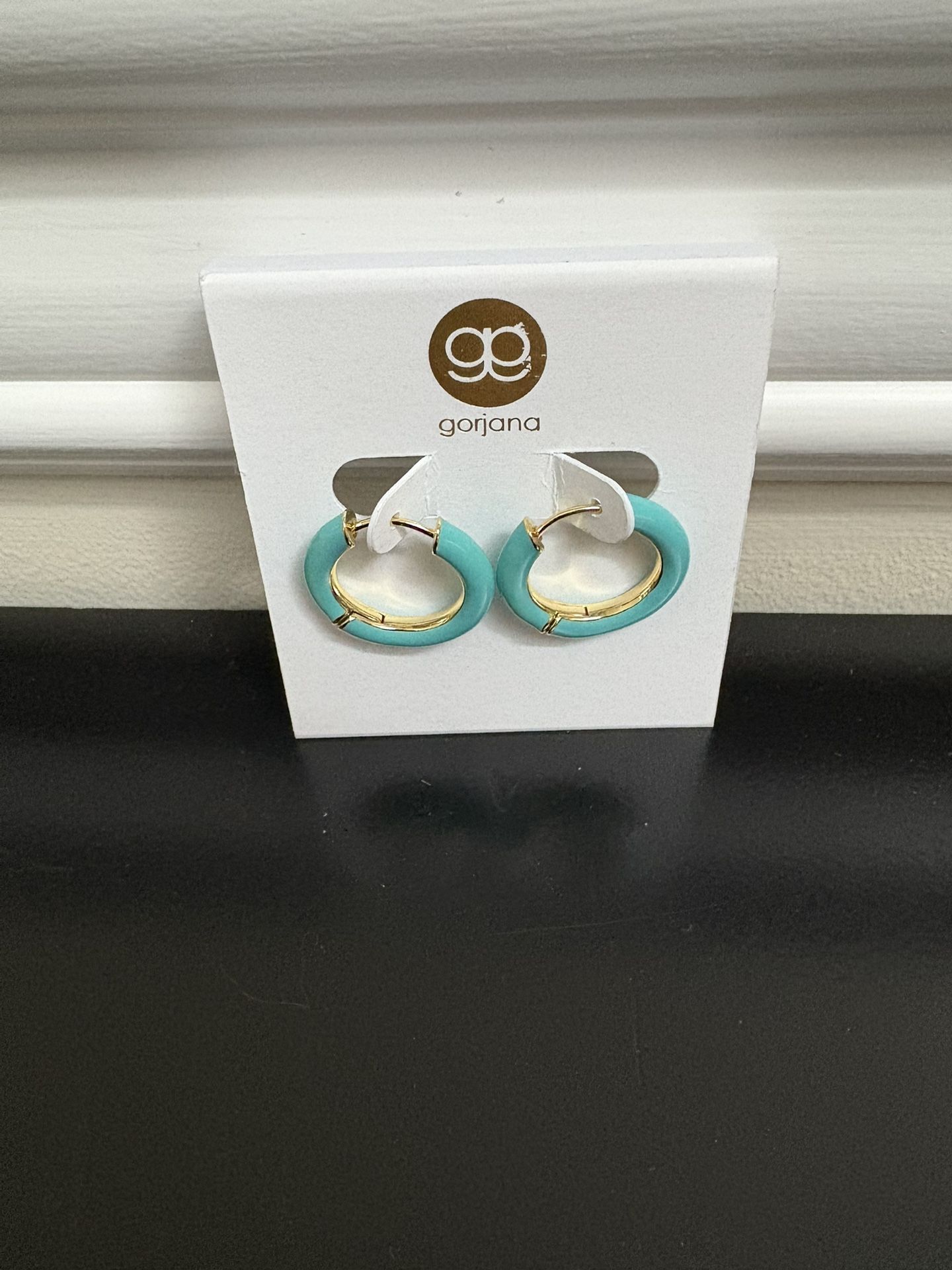 Gorjana Enamel Colored New Hoop Earrings
