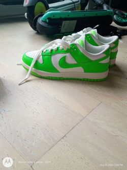 Nike Dunk Low Green and White Sneakers