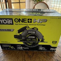 $130 Brand New Never Opened Ryobi Circular Saw 7 1/4” 7.25” Brushless Battery Operated