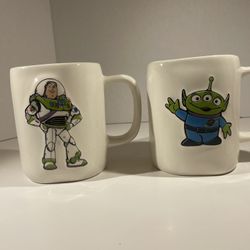 Rae Dunn Disney Pixar Toy Story Set Of 2 Mugs