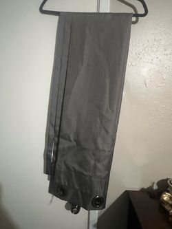 Gray Grommet Blackout Curtain Panel