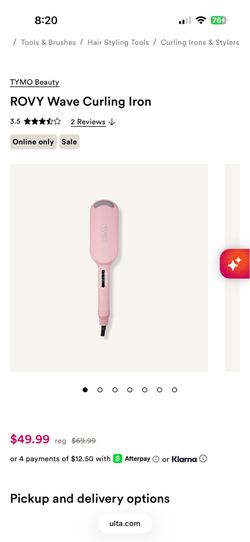 Hair wave curling iron