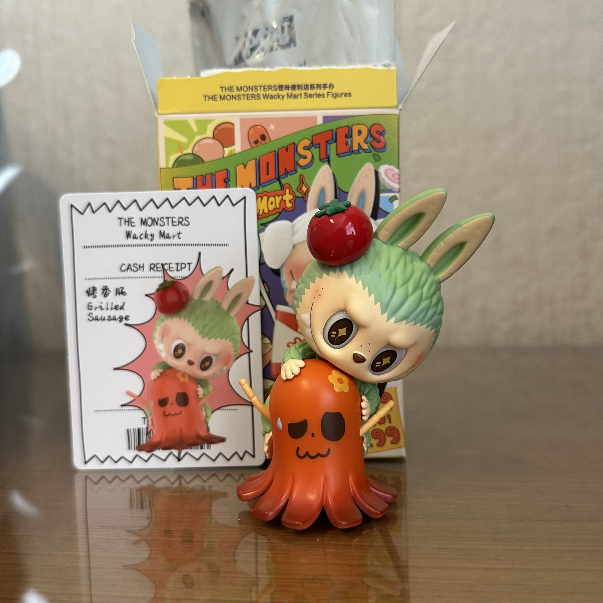 Pop Mart Wacky Mart Grilled Sausage Labubu Vinyl Figurine for Trade