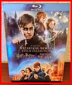 Harry Potter complete film collection plus fantastic beasts on blu ray with slip cover