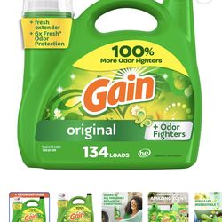 2 for $30. 194 fl oz. 134 Loads Gain Original Detergent