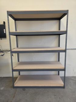 Industrial Shelving 60 in W x 24 in D Boltless Warehouse Shelves Garage Storage Racks 5 Tier Stronger Than Homedepot And Lowes Delivery Available