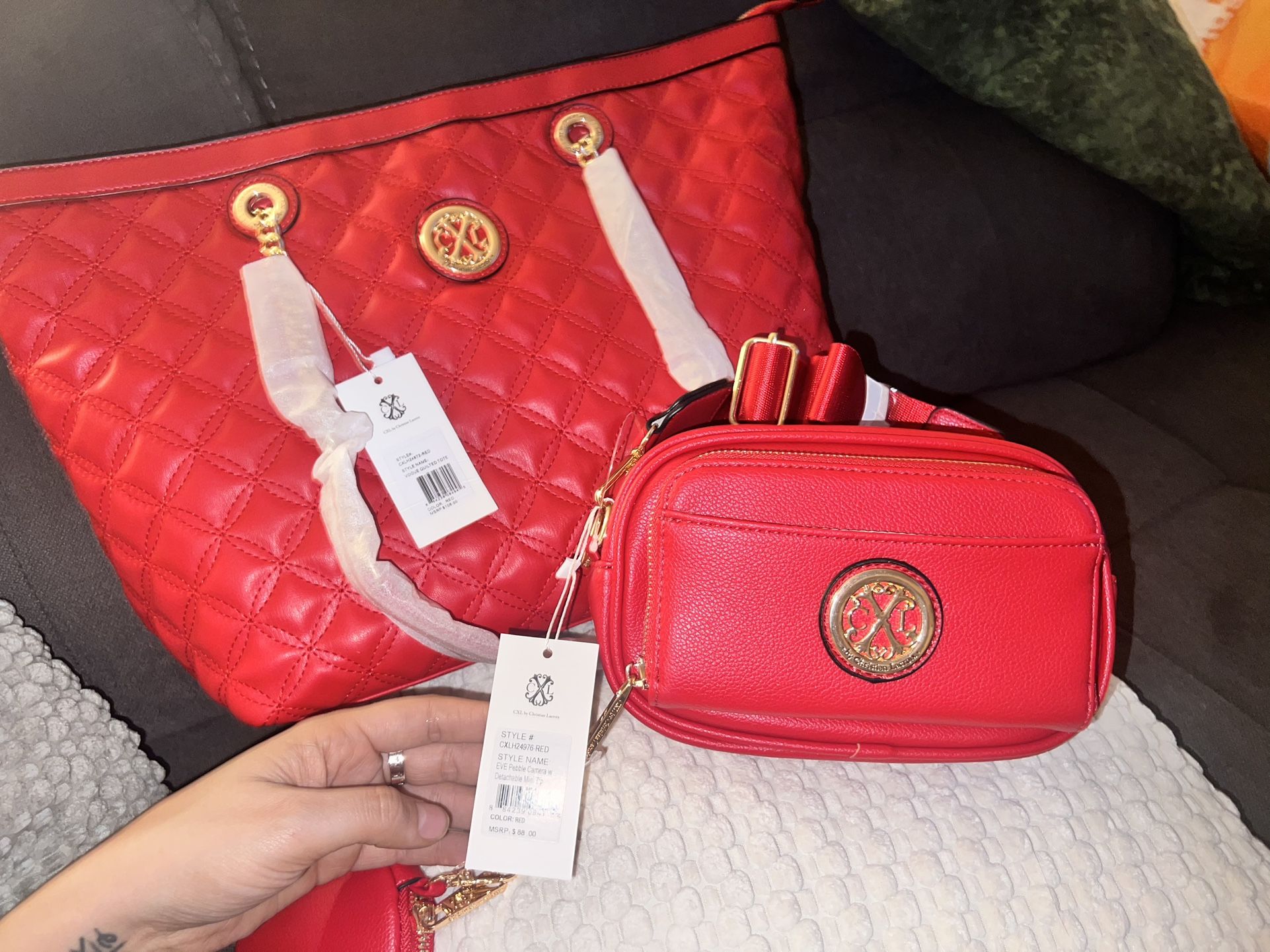 Christian Lacroix Bundle! Tote And Camera Bag!