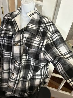 Women’s Plaid Shirt Jacket