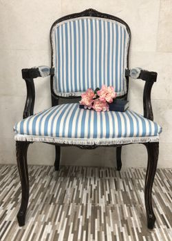 Gorgeous chair.., beautiful material from Mac Fabrics. .. a steal!