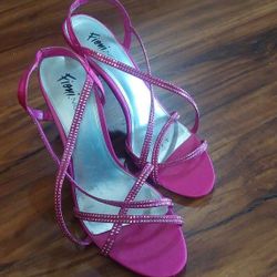Women's Sexy Hot Pink Strappy Sandals Sz9 $20 OBO 