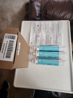 NEW 3 PACK GE REFRIGERATOR RPWFE WATER FILTERS.  1 HAS WRAPPER OFF BUT NEVER USED.  I ordered wrong ones.