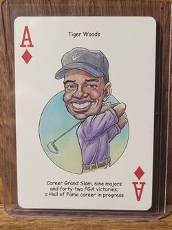 Heroes Decks Tiger Woods Golf card