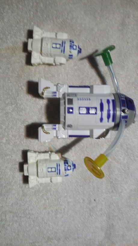 Spinning R2D2 toy collection. .