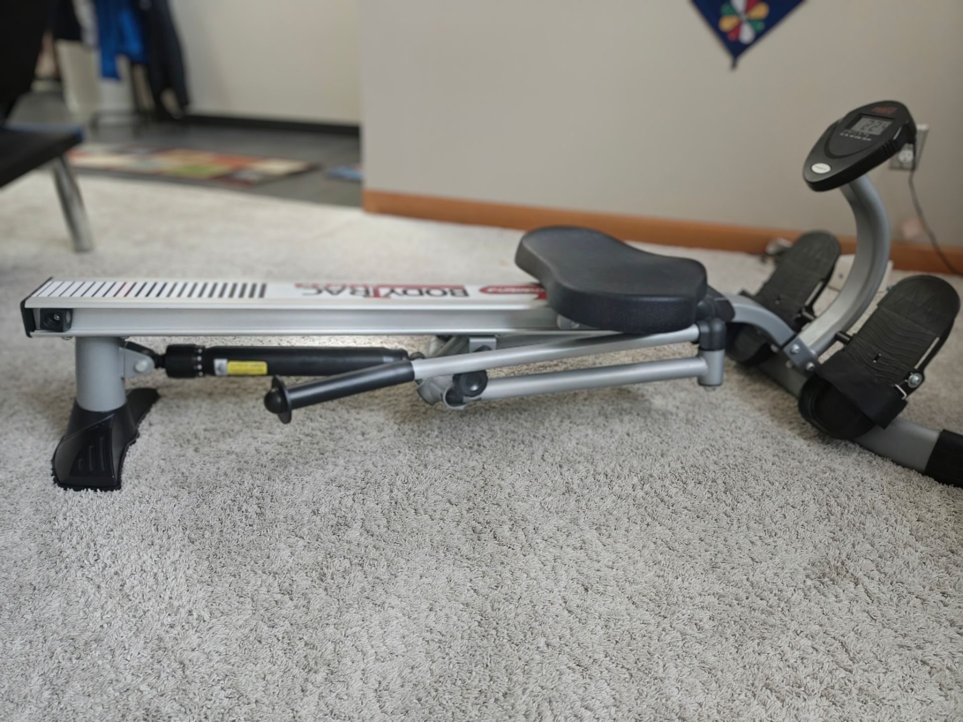 Body track glider rowing machine and stepper