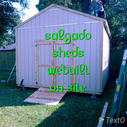 Salgado sheds we built on site