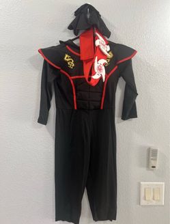 Kids Ninja Halloween Costume – Black & Red with Accessories