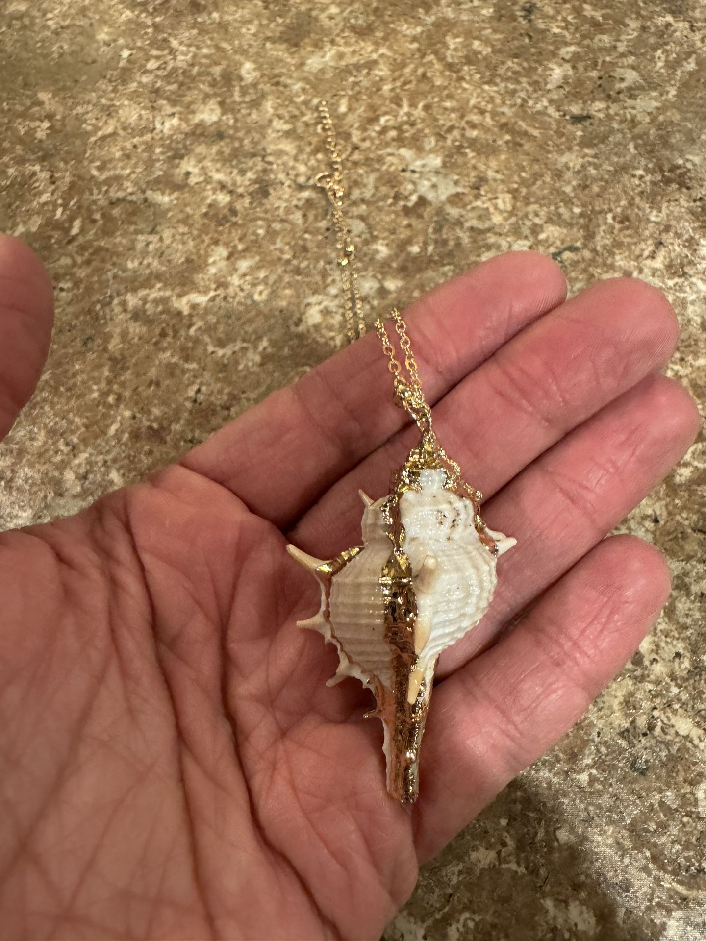 Brand New Golden Shell Necklace Shipping Avaialbe 