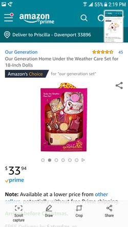 Our Generation Home under the weather set for 18 inch dolls like American girl