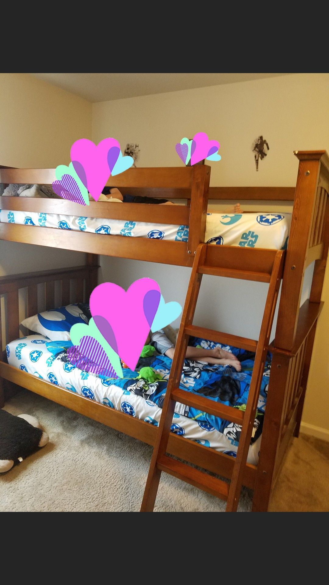 Twin size bunk beds
