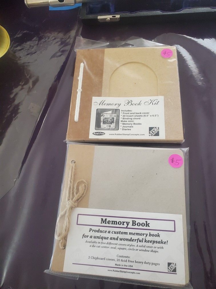 Memory Book. $5 Each