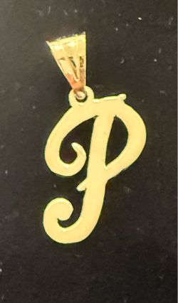 P pendant 14Kt