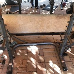 Squat Rack And Bench Machine 