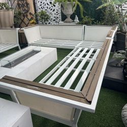 🌴 Huge Aluminum Patio Set Not Cushions 🌴