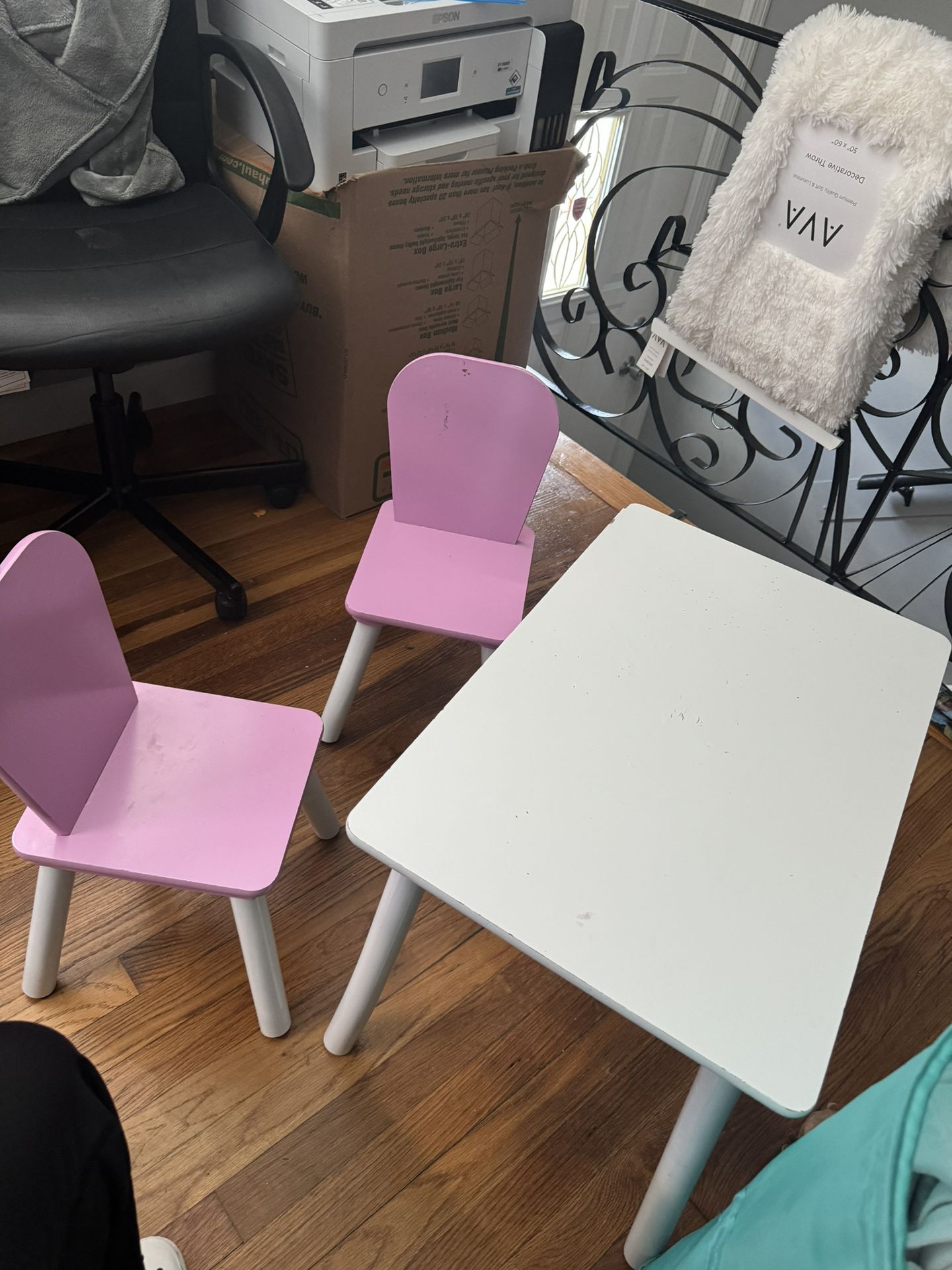 Used Kids Table And 2 Chairs 