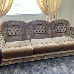 Italian Velvet 3 Seat Couch.