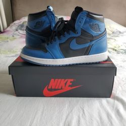 Jordan 1 High Retro "Dk Marina Blue" Sz 9.5