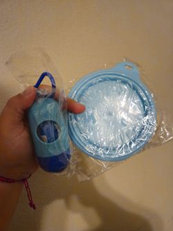 Dog Poop and Water Bowl