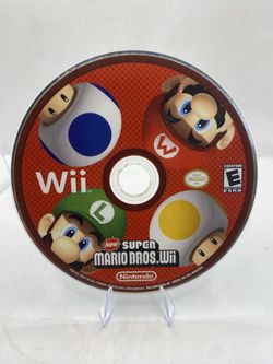 Nintendo Wii New Super Mario Bros Disc Only Cleaned & Tested