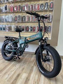 Movcan Folding Electric Bike 30MPH Speed Fat Tire! Finance It Today! $50 Down 